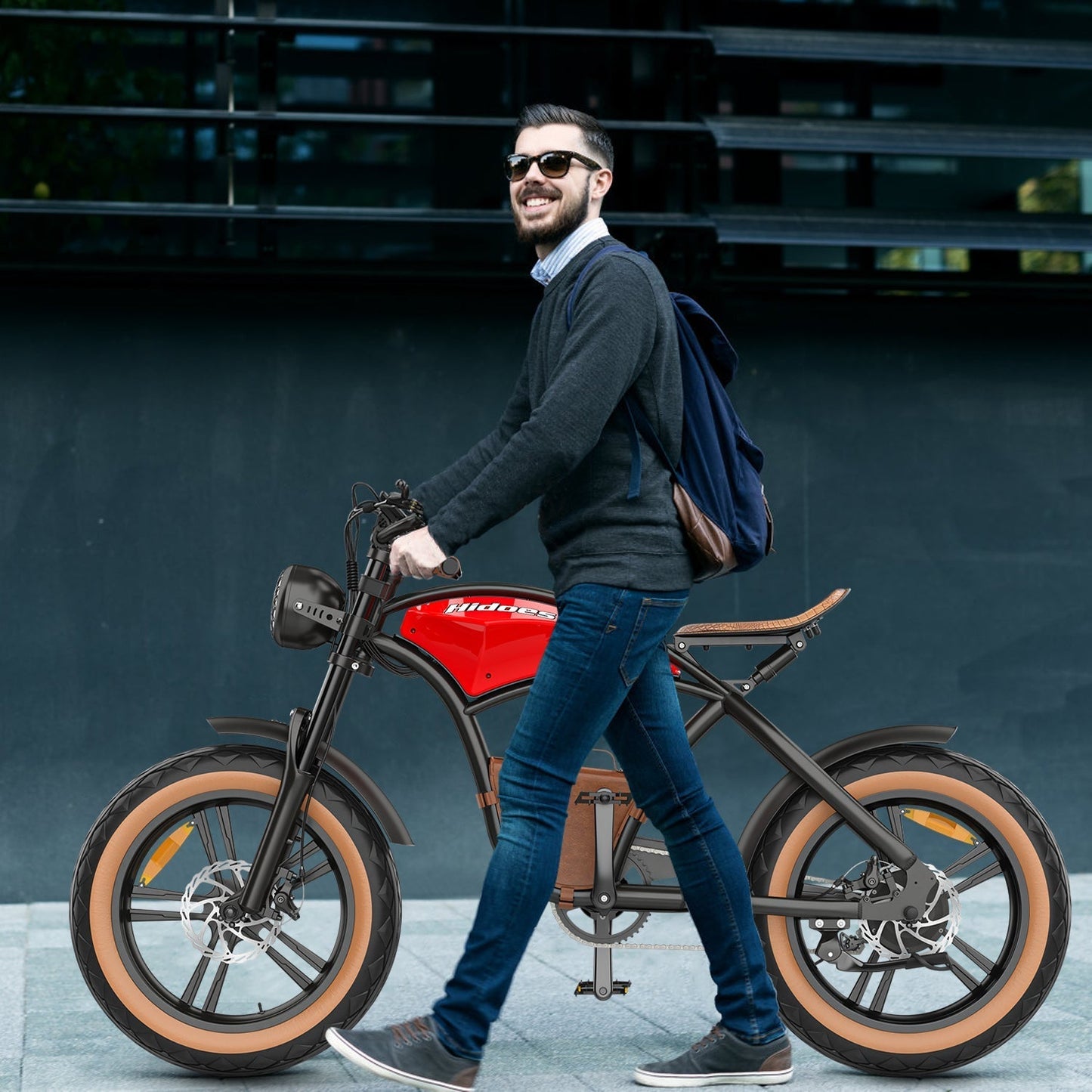 Hidoes® B10 -1000W Retro Vintage Fat Tyre Electric Bike